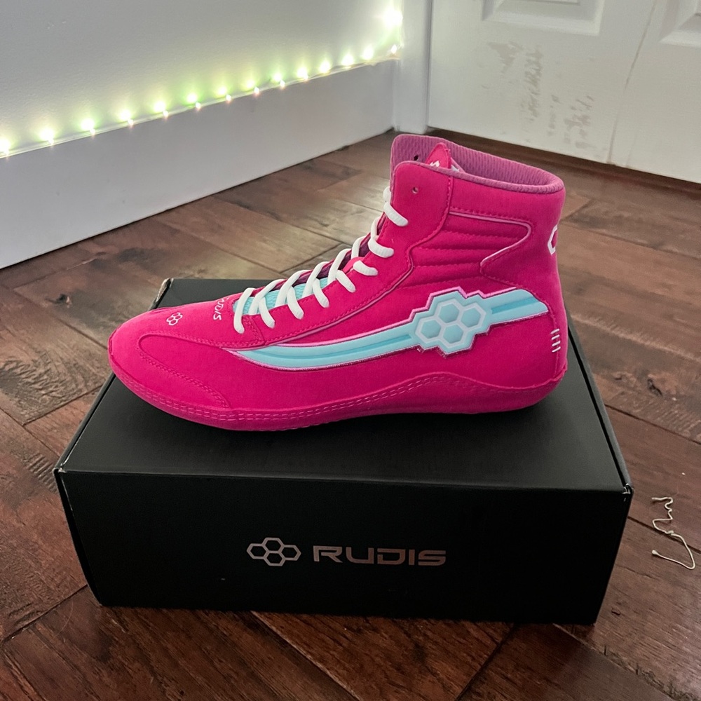 Rudis Men's High-Top Athletic Shoes - Pink and Blue